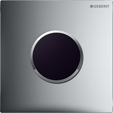 Клавиша смыва Geberit Sigma 10 матовый хром/кольцо глянцевый хром