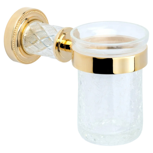 Стакан для ванной Boheme Murano Cristal золото 10904-CRST-G (детальная фотография)