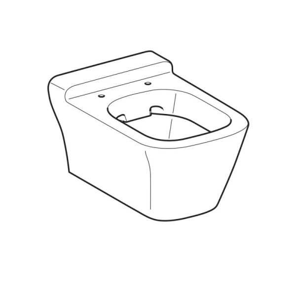 Унитаз подвесной Geberit myDay 201460600 безободковый (детальная фотография), без бачка, со скрытым бачком