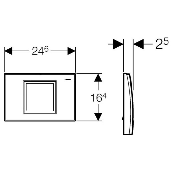 Схема (детальная фотография), слив старт-стоп с одной клавишей