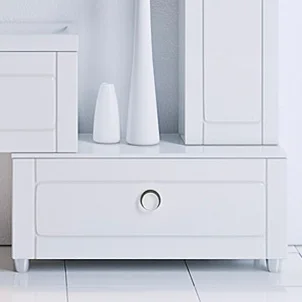 Тумба напольная Aqwella Инфинити 100 см белая Inf.03.10 (детальная фотография)