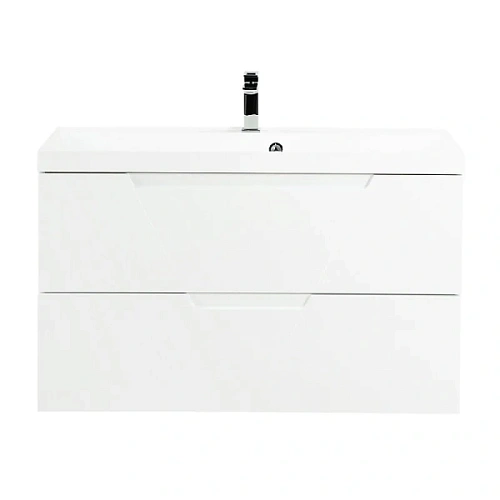 Тумба под раковину подвесная BelBagno Vittoria 100 см bianco opaco - фото 5