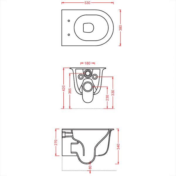 Схема (детальная фотография), без бачка, со скрытым бачком