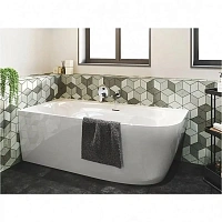 Ванна акриловая Riho Omega Corner B097001005/B098001005, 170 x 80 см, литые панели слева/справа, цвет белый
