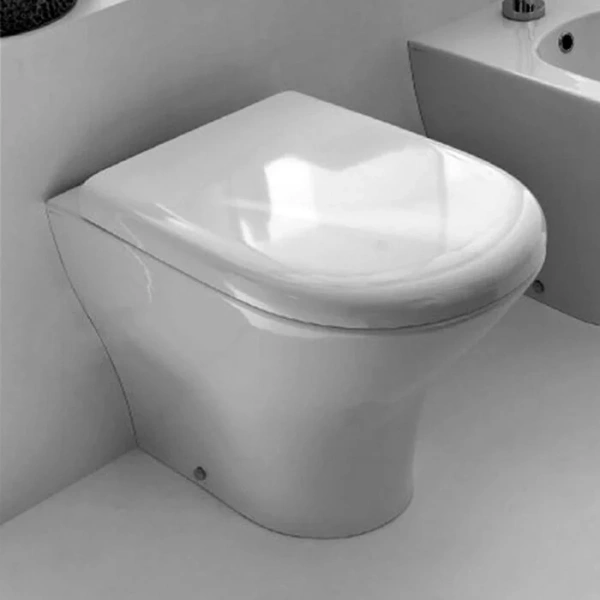Унитаз напольный Kerasan Aquatech белый 371801 (детальная фотография)