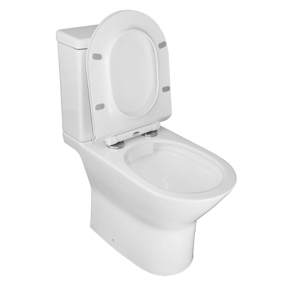 Унитаз компакт Azario Mons белый AZ-76004 (детальная фотография), с бачком