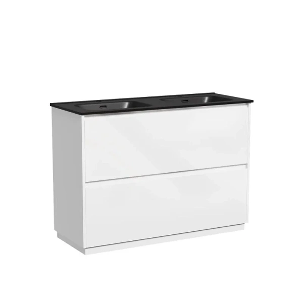 Тумба под раковину напольная Sancos Libra Floor 120 см белый глянец LB120F-2W (детальная фотография), окрашенные