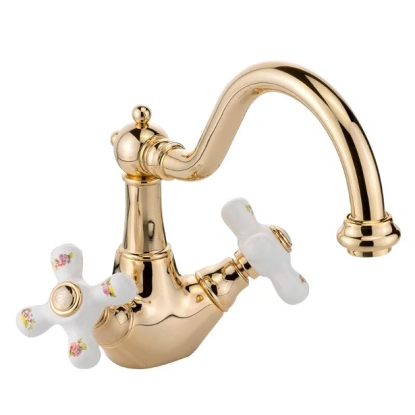 Смеситель для раковины Migliore Provance золото 19482 (детальная фотография)