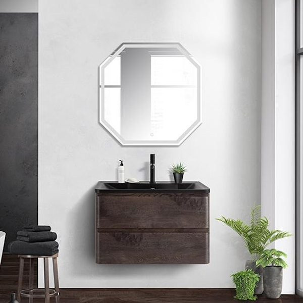Тумба под раковину подвесная BelBagno Albano 80 см с двумя выкатными ящиками, nature grigio ALBANO-800-2C-SO-RNG (детальная фотография), современная, hi-tech, лофт