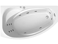 Ванна гидромассажная акриловая Vannesa Massage София с полотенцедержателями, 169 х 99 см, система актив хром, левая/правая