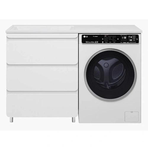 Тумба под раковину напольная Misty Чегет 70 см белая - фото 1