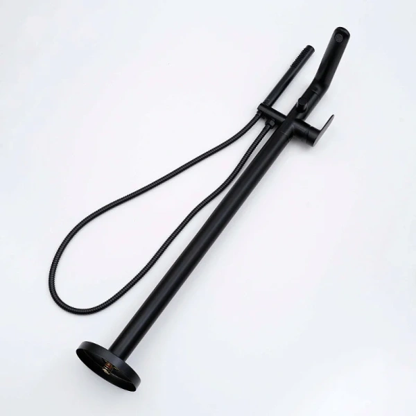 Смеситель для ванны Акватек Ника черный матовый AQ1845MB (детальная фотография), черные