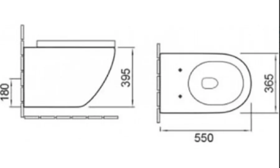 Унитаз подвесной SantiLine под мрамор SL-5002MM (детальная фотография), подвесные, встраиваемые