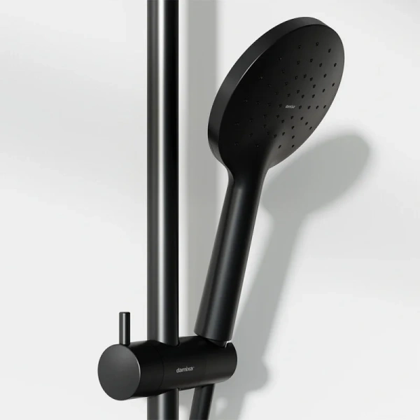 Душевая стойка Damixa Jupiter черная 977760300 (детальная фотография), с тропическим душем