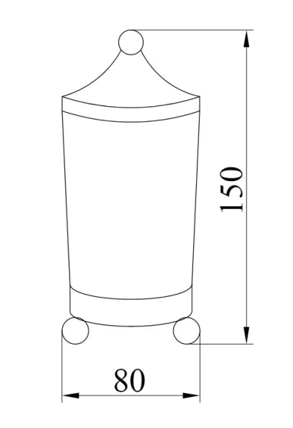 Стакан для ванной Boheme Hermitage хром 10394 (детальная фотография), классические, ретро, декорированные
