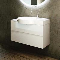 Тумба без раковины, La Beaute ALLIER,белая 100см