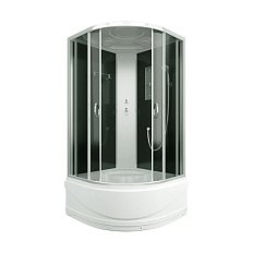 Душевая кабина Erlit Comfort 90x90 см задняя стенка черная