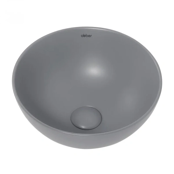 Раковина Abber Bequem 32 см серая матовая AC2106MG (детальная фотография)