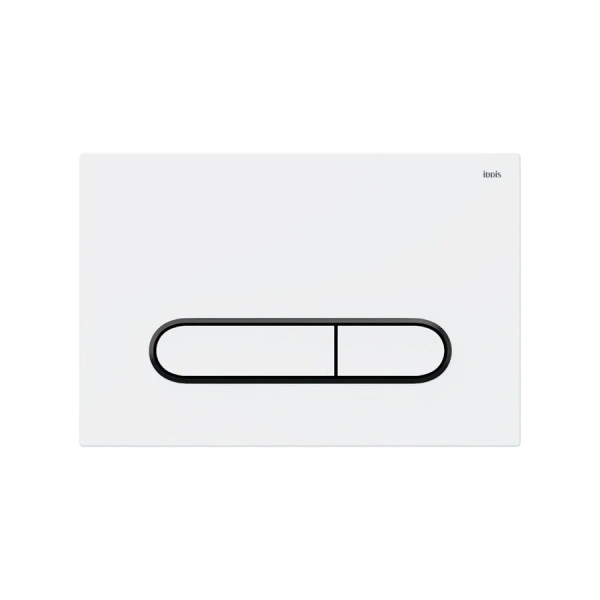 Клавиша смыва IDDIS Unifix белая/черный UNI01WBi77 (детальная фотография)