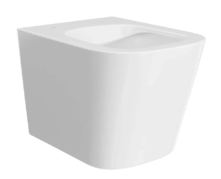 Унитаз подвесной Kerama Marazzi Cubo безободковый CU.wc.02 (детальная фотография), без бачка, со скрытым бачком