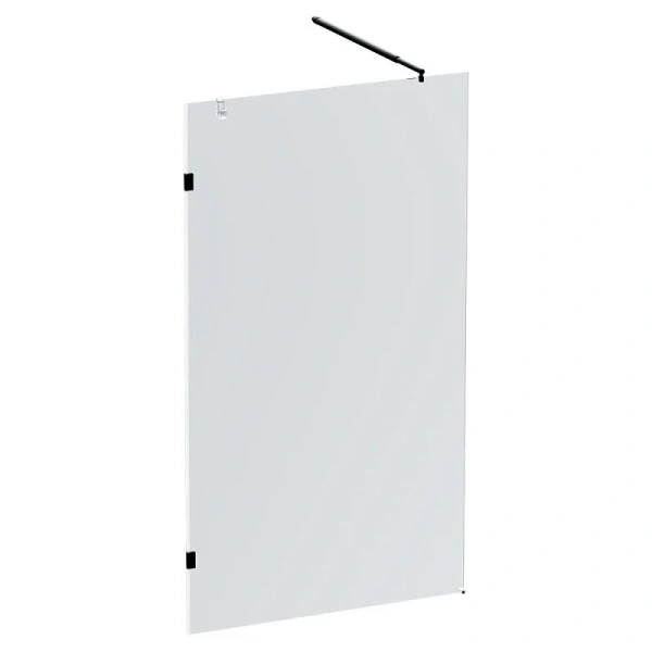 Душевая перегородка Am.Pm X-Joy 110 см профиль черный W94UWI-110-F1-BTE (детальная фотография)