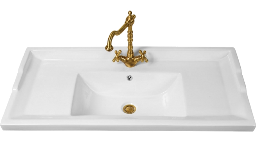 Раковина-консоль, 90 см, La Beaute Vivien LA1790 (детальная фотография)