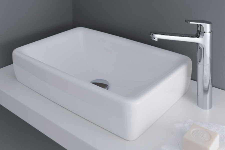 Раковина Laufen Pro 60 см накладная 8.1695.2.000.112.1 (детальная фотография), белые