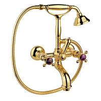 Смеситель для ванны, золото, Nicolazzi Le Pietre