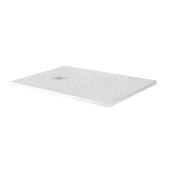 Душевой поддон BelBagno Uno 120х80 см белый, накладка белая матовая TRAY-MR-UNO-AH-120/80-35-W-BO (детальная фотография)