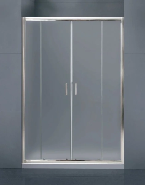 Душевая дверь в нишу BelBagno Uno 180 см с рифленым стеклом UNO-BF-2-180-P-Cr (детальная фотография), 180 см