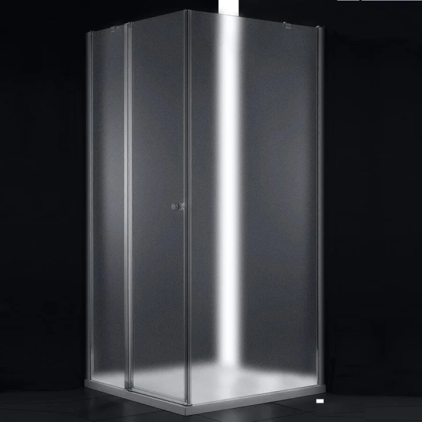 Душевой уголок Cezares Elena 90x90 см стекло рифленое левосторонний ELENA-W-A-12-90-P-Cr-L (детальная фотография)