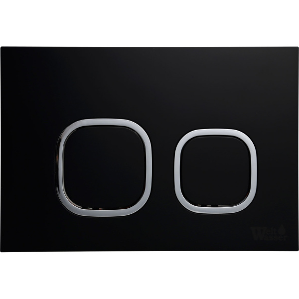 Клавиша смыва WeltWasser WW INS черная матовая WW AMBERG RD-BL (детальная фотография)