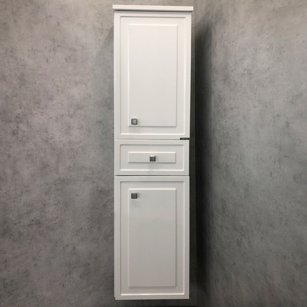 Шкаф-пенал подвесной Comforty Феррара 40 см белый глянец 00004148010CF (детальная фотография), в наличии