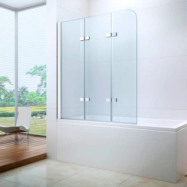 Шторка для ванны BERGES City 2.0 90х140 см складная 062013 (детальная фотография)