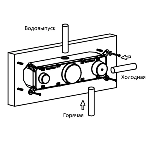 Душевой комплект Vincea вороненая сталь VSFW-422TI2GM (детальная фотография), душевые комплекты, наборы index_1