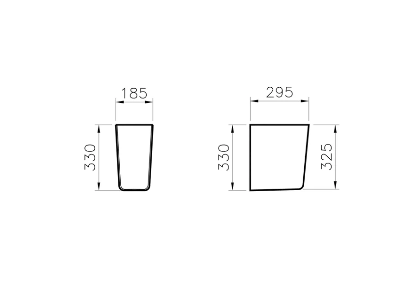 Полупьедестал для раковины VitrA S20 5281B003-7201 (детальная фотография), подвесные