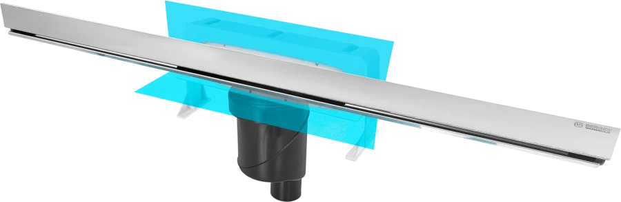 Душевой лоток BERGES Wall 100 см матовый хром 090057 (детальная фотография)