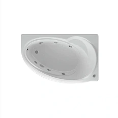 Ванна акриловая Акватек Бетта 170x97 см с гидромассажем правая