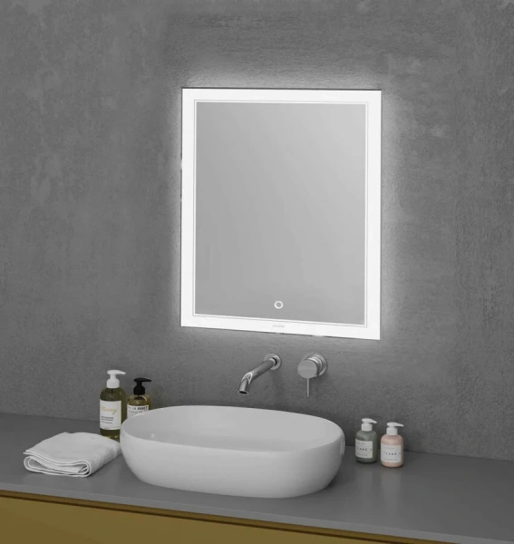 Зеркало с подсветкой Grossman Sirius 70 см прямоугольное 127080 (детальная фотография), современные, hi-tech