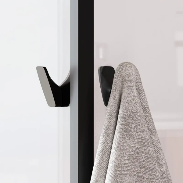 Душевой уголок Am.Pm Sunny 100x80 см черный матовый W87G-403-10080-BT (детальная фотография), раздвижные