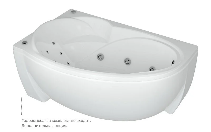 Ванна акриловая Aquatek Бетта BET150-0000170/BET150-0000171, 150 x 95 см, правая/левая, белая (детальная фотография), 150 см