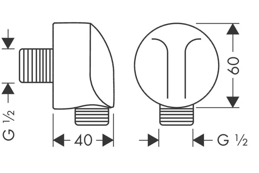 Шланговое подсоединение Hansgrohe FixFit шлифованная бронза 27454140 (детальная фотография), в наличии