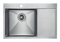 Мойка для кухни Paulmark Elde 78 см нержавеющая сталь, левая