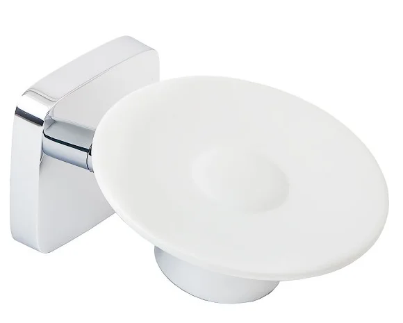Мыльница для ванной Hansgrohe PuraVida 41502000 (детальная фотография), хром, белые