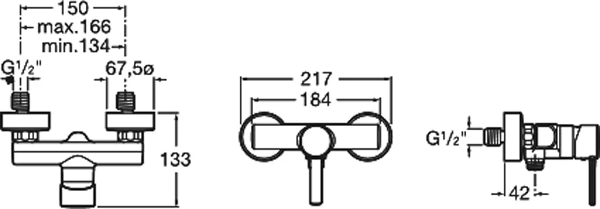 Смеситель для душа Roca Targa хром 5A2160C0M (детальная фотография), для душа