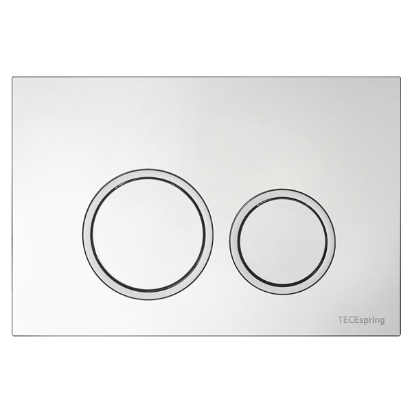 Клавиша смыва Tece TECEspring R хром глянец/хром матовый 9940101 (детальная фотография)