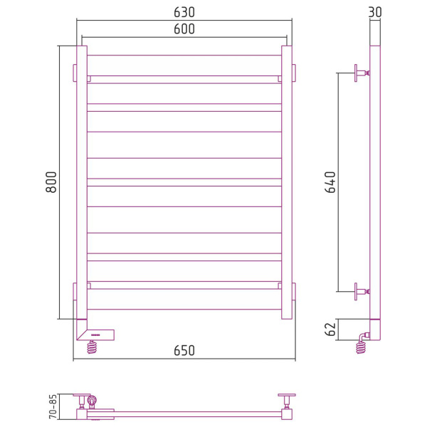 Схема (детальная фотография), белыe