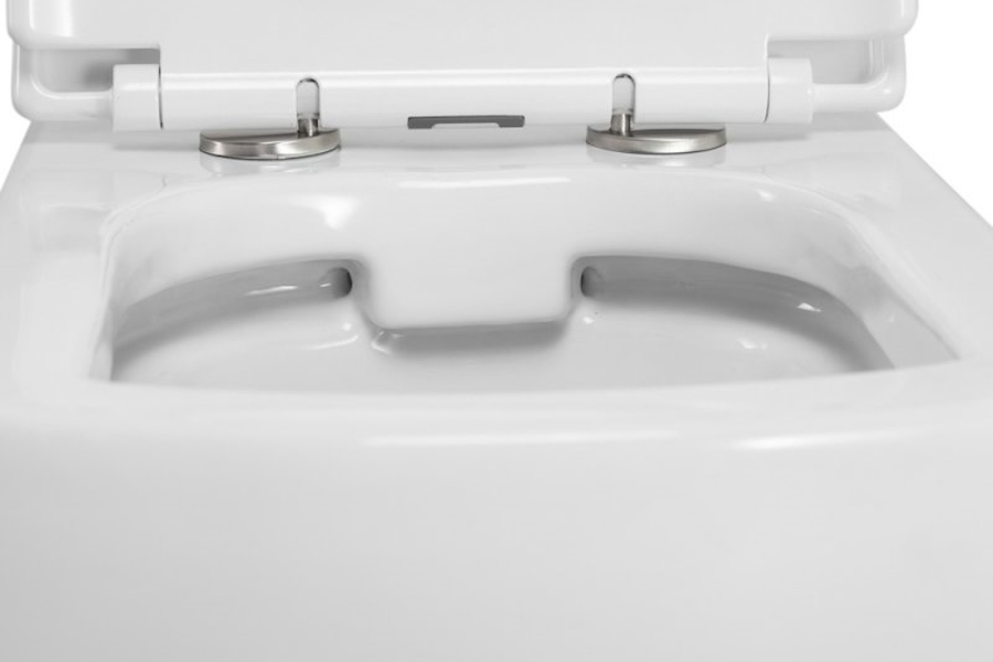 Унитаз подвесной BelBagno Carina безободковый BB514CHR (детальная фотография), белые