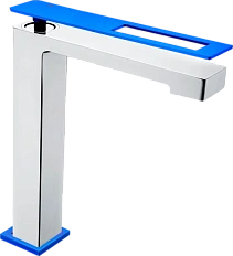 Смеситель для раковины Boheme Q хром/синий