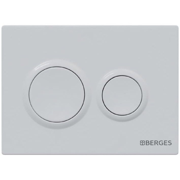 Клавиша смыва Berges Novum O1 белая 040061 (детальная фотография)